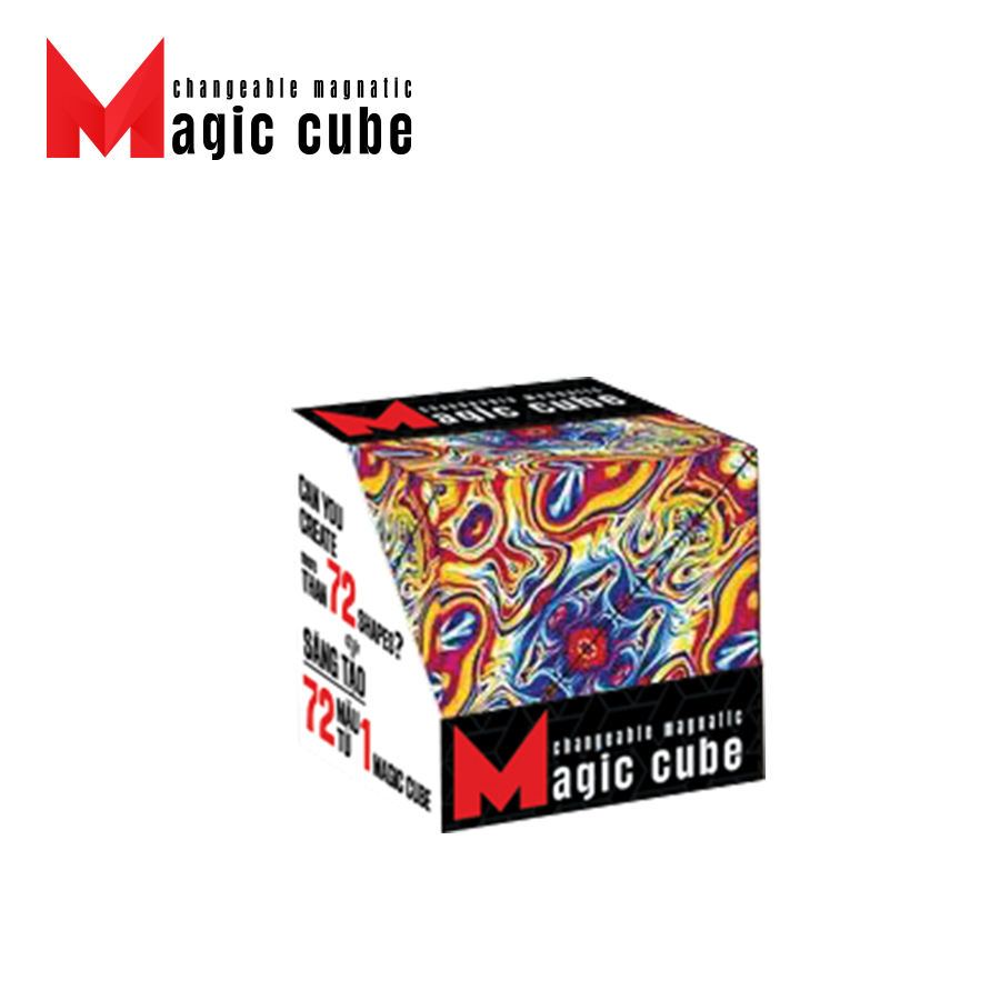 Đồ Chơi MAGIC CUBE Khối Lập Phương Ma Thuật Hoạ Tiết Loang Màu Rực Rỡ MC01/MIX