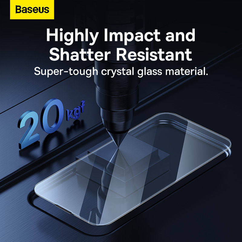 Cường lực Baseus All-glass Crystal Tempered Glass Film iP14 FastStick