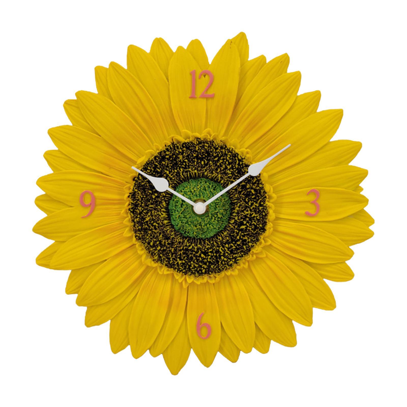 Indoor Outdoor Wall Clock Wall Clock Non Ticking Silent Waterproof Wall Clock Art Wall Decor Hanging Clocks for Home Bedroom Fence