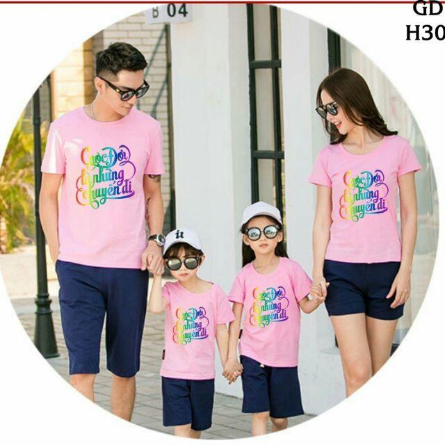 Áo gia đình thun cotton size 5-100kg