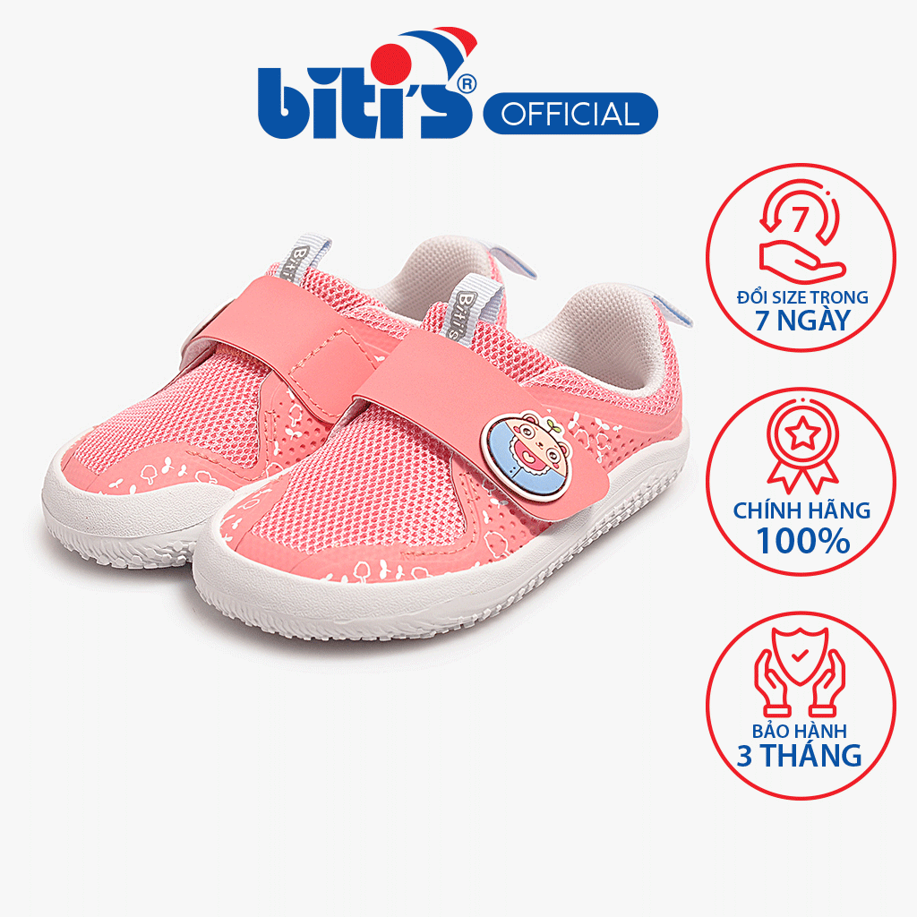Giày thể thao thông dụng tập đi Bé gái Biti's BSG006200HOG (Hồng)