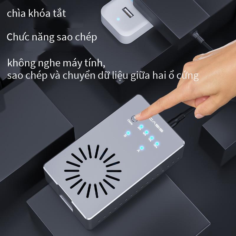 Giá thấp nhất m2 hộp đĩa cứng trạng thái rắn nvme đĩa đôi hộp đĩa cứng di động ngoại tuyến sao chép clone vỏ đĩa cứng usb3.1M2