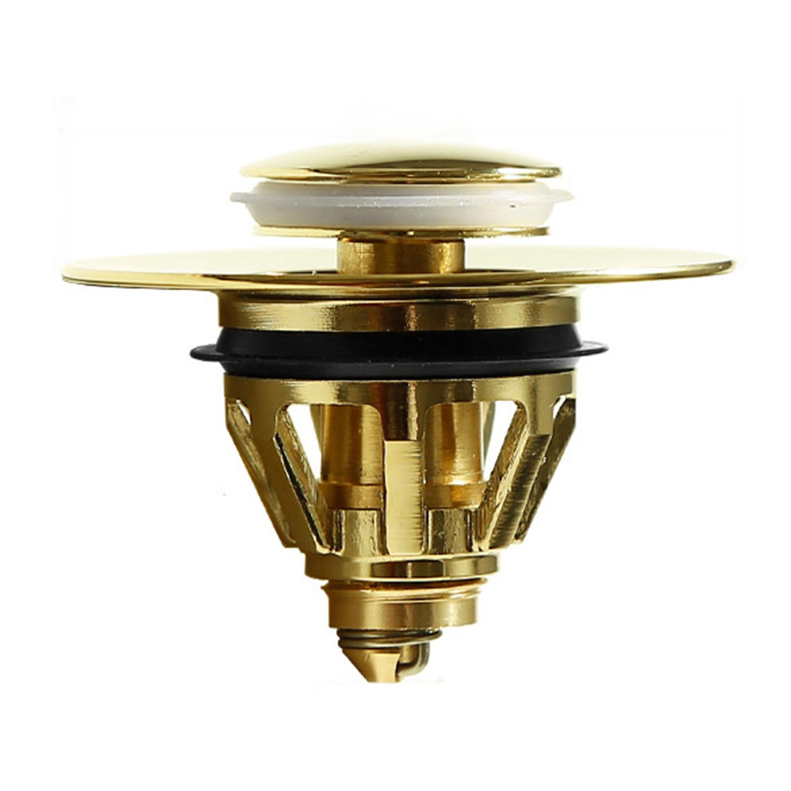 Nút lọc chìm có thể bật lên bồn rửa mặt lavabo nhà tắm bằng thép không gỉ, ngăn tóc và vật thể lạ, thoát nước