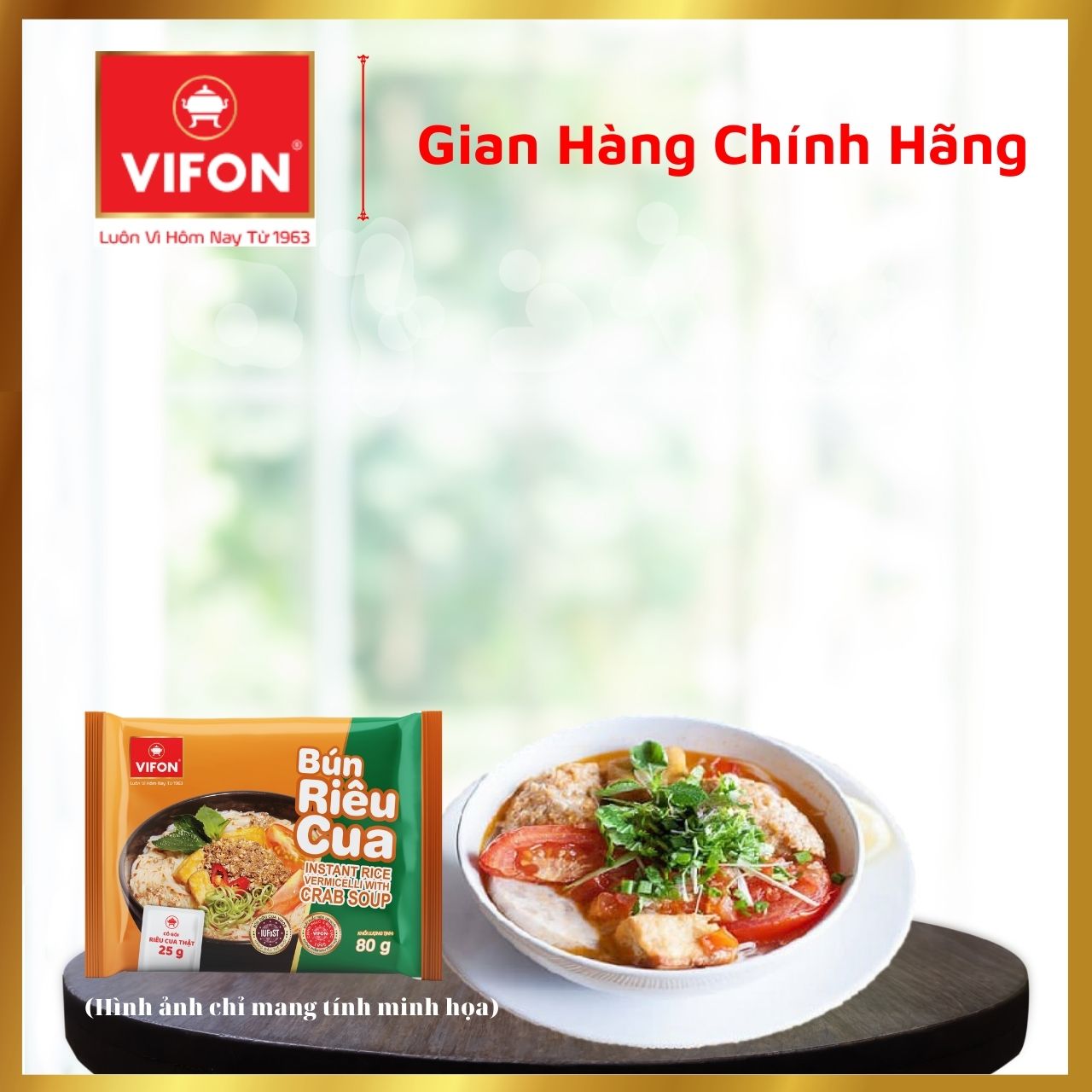Thùng 30 Bún Riêu Cua VIFON (80g / Gói)