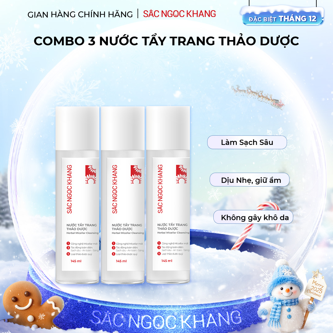 Combo 3 nước tẩy trang Sắc Ngọc Khang 145ml