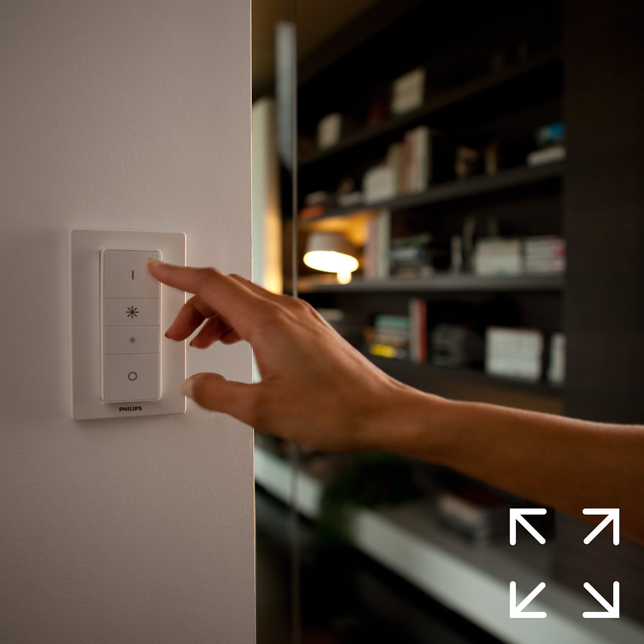 Phím điều chỉnh độ sáng Philips Hue Dimmer Switch (Không dây) - Hàng Chính Hãng