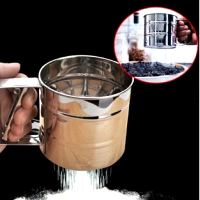 Cốc Rây Bột Inox