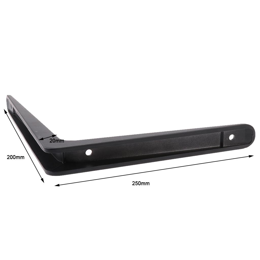 2xHeavy Duty Shelf Bracket Wall Hanging Shelve L Shaped Supporter 20x25cm