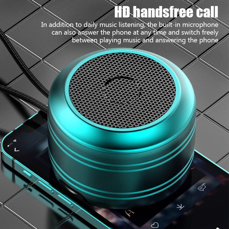 Bản gốc Bluetooth 5.0 loa mini loa không dây USB SubwaDer di động mp3 3D âm thanh âm nhạc âm thanh âm thanh cho điện thoại PC Color: 003