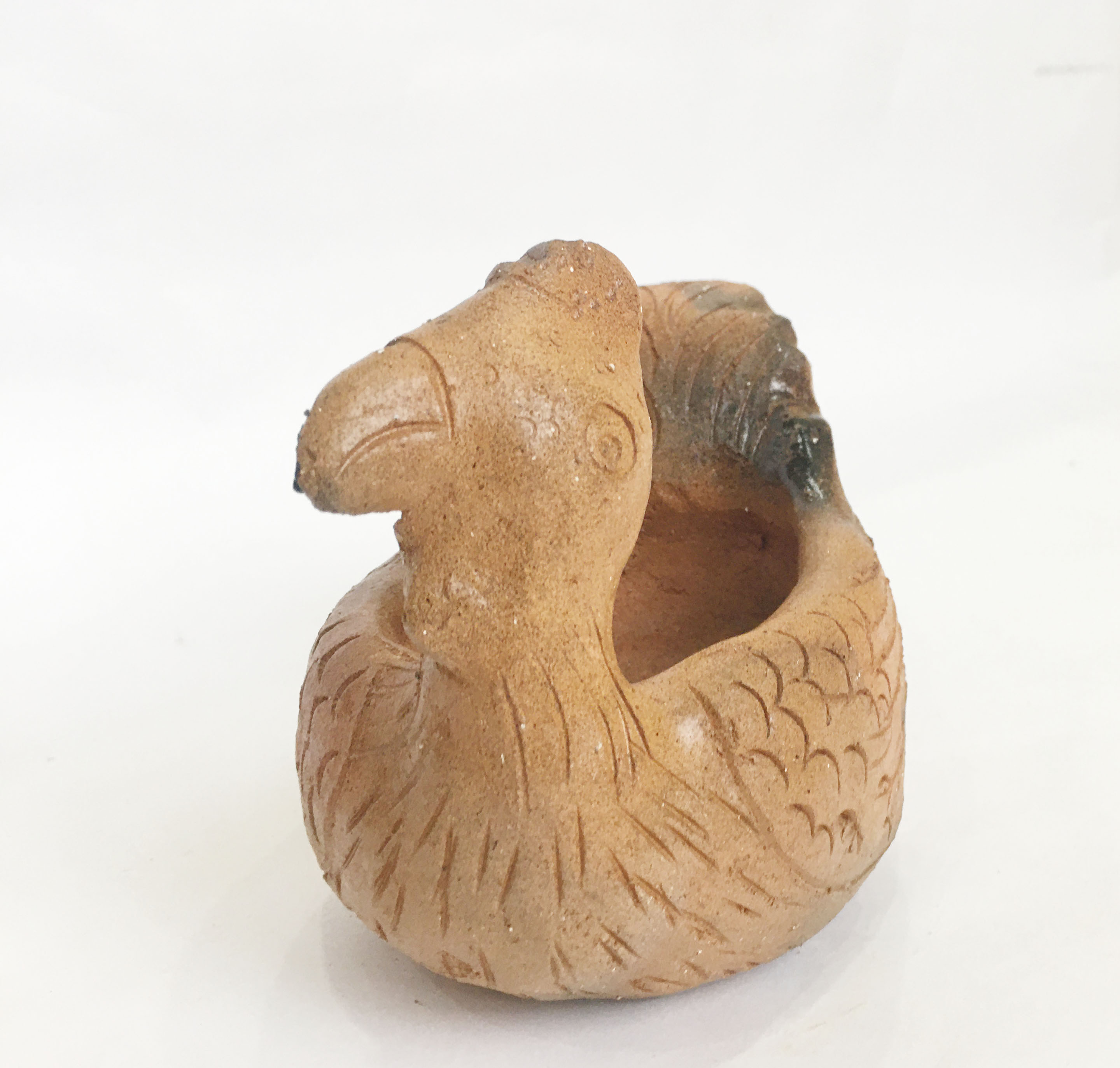 Chậu thú gà vịt bằng gốm đất nung thủ công làng gốm Bàu Trúc - Gốm Chăm handmade trang trí vintage