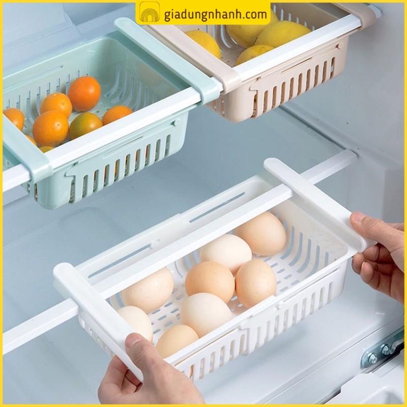 Rổ Nhựa Vuông Treo Ngăn Tủ Lạnh Tiện Lợi