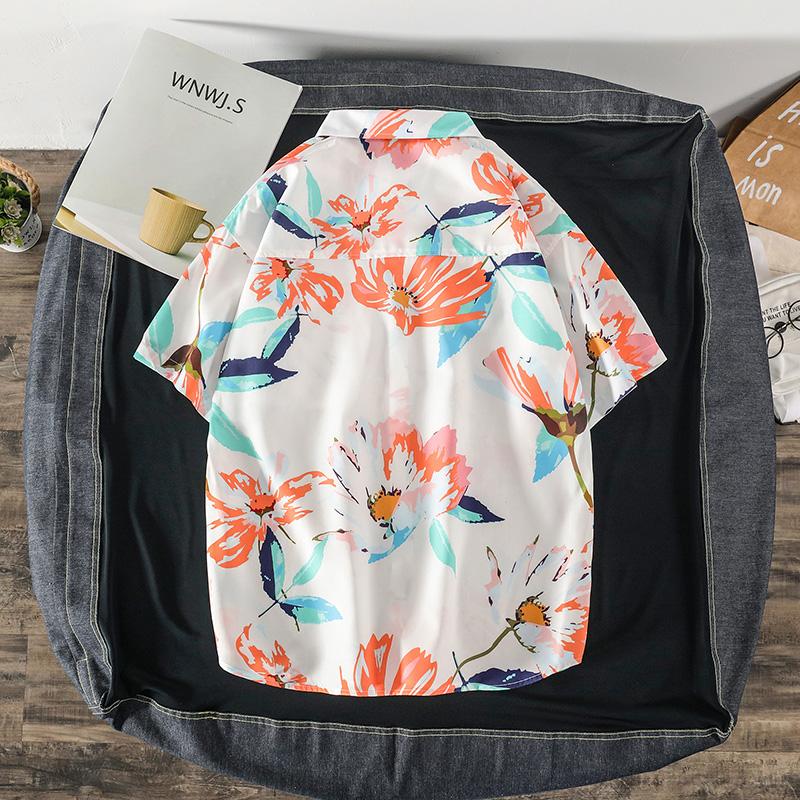 Áo Sơ Mi Ngắn Tay In Hoa Thời Trang Mùa Hè Dành Cho Nam