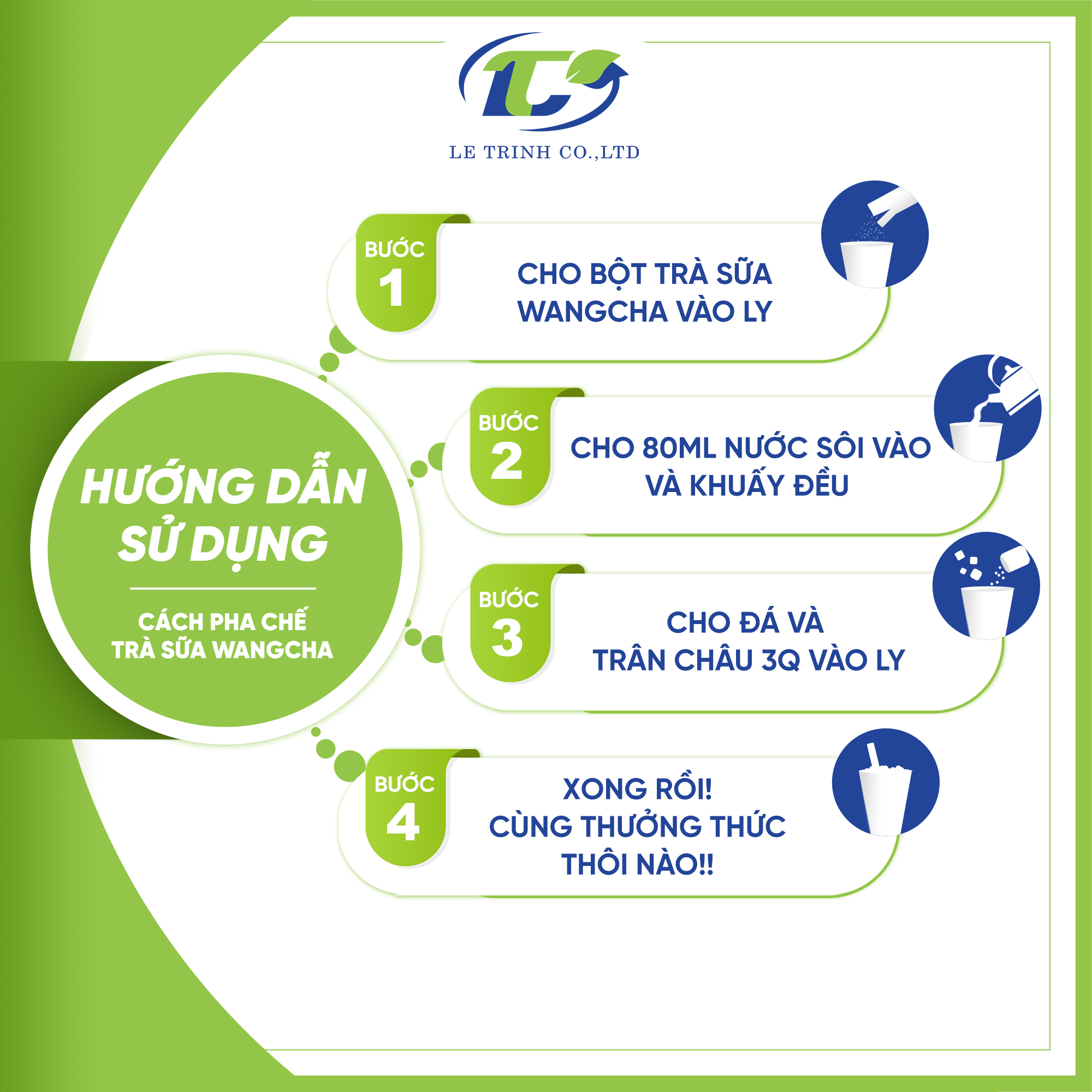 Hộp Trà Sữa Wangcha Vị Socola pha trà sữa tiện lợi kèm 4 túi thạch 3Q caramel - Bột Hòa Tan Trà Sữa Socola 4 gói và Thạch 3Q Caramel 4 gói thơm ngon đi kèm - Trà Sữa Vị Socola cao cấp, dễ sử dụng