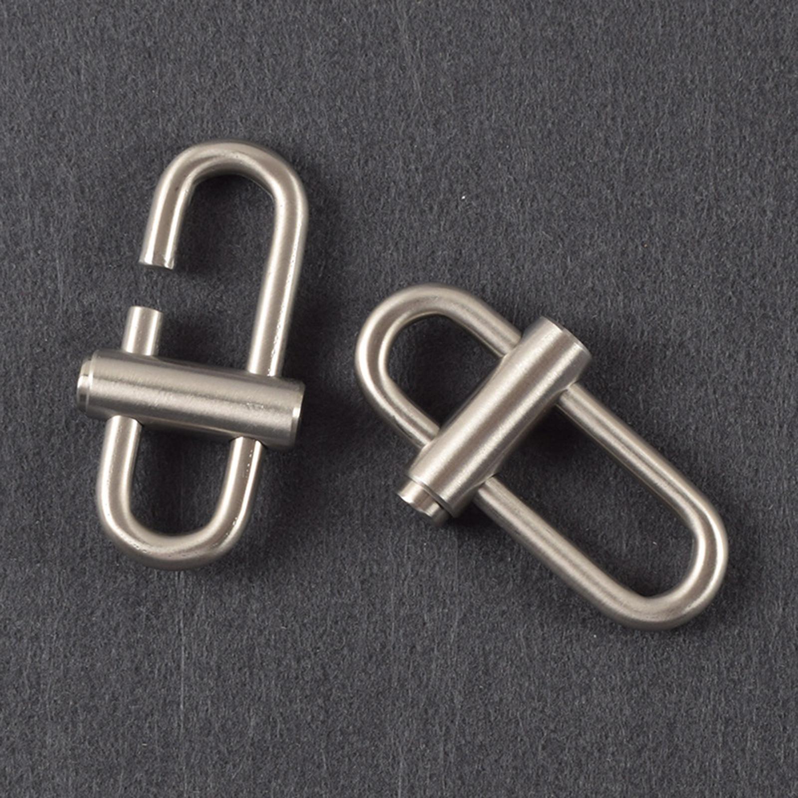 Stainless Steel Carabiner Keychain Fittings Multipurpose Creative Clip Buckle Gift Tool for Key Car Key Outdoor Climbing Camping