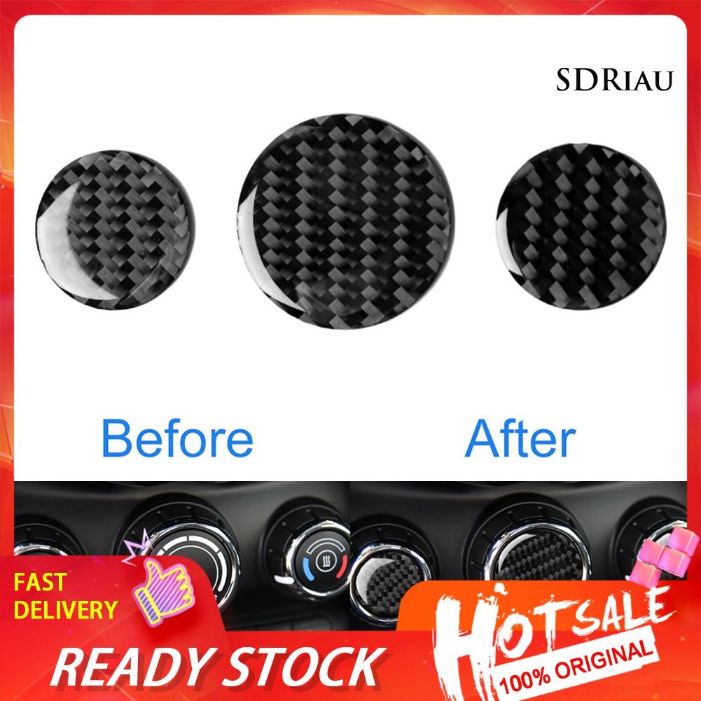 Miếng Dán Trang Trí Công Tắc Máy Điều Hòa Xe Hơi Mini Cooper F56 F55