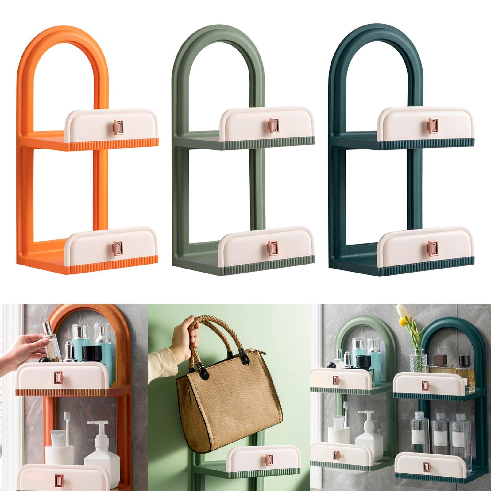 Wall Mounted Cosmetic Display Rack Cosmetic Holder Storage Shelf for Countertop