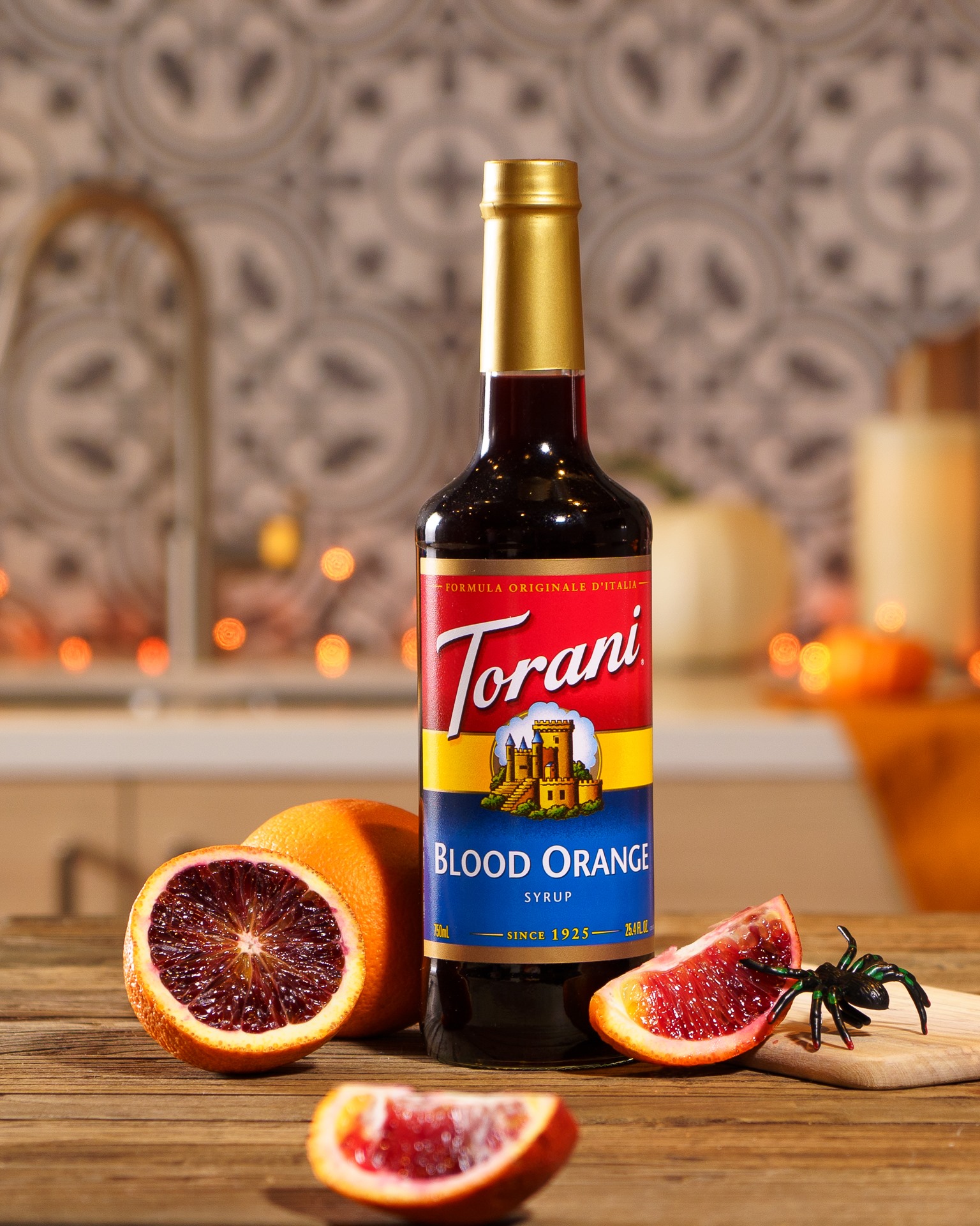 Siro Pha Chế Vị Cam Đỏ Torani Classic Blood Orange Syrup 750ml Mỹ  - Hàng Chính Hãng