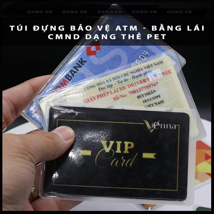 Vỏ bọc thẻ căn cước, ngân hàng, atm, bằng lái xe, thẻ sinh viên chống trầy xước, chống ẩm, bẩn cao cấp