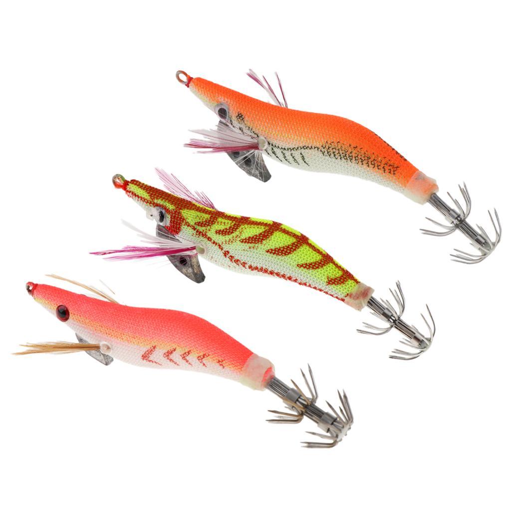 Squid Jigs Fishing Lures Hard Jig Baits Shrimp Lure