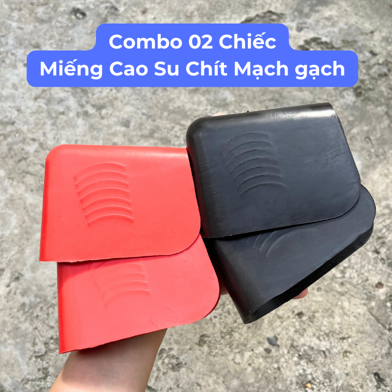 Combo 02 Chiếc Dụng Cụ Chà Ron - Dụng Cụ Chít Mạch Gạch - Miếng Chít Keo Chà Ron Gạch, Miết Chỉ Ron Gạch Bằng Cao Su