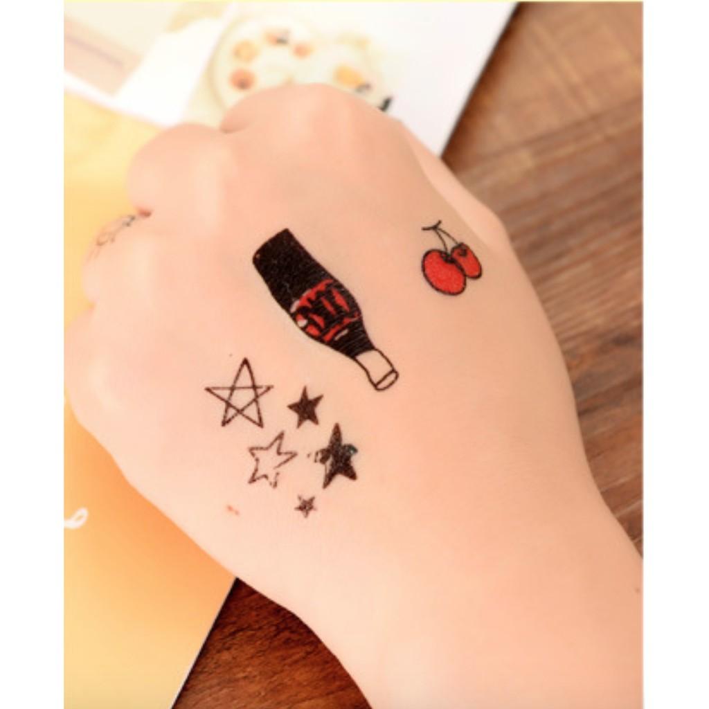 Hình xăm dán giáng sinh tattoo noel 10X6 cm+ qùa tặng kèm