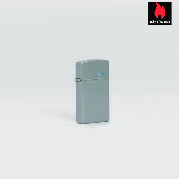 Bật Lửa Zippo 49527ZL – Zippo Slim Flat Grey Zippo Logo