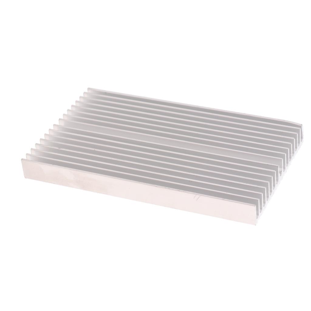 High Power LED aluminum Heatsink Module 100x60x10mm Silver  Color