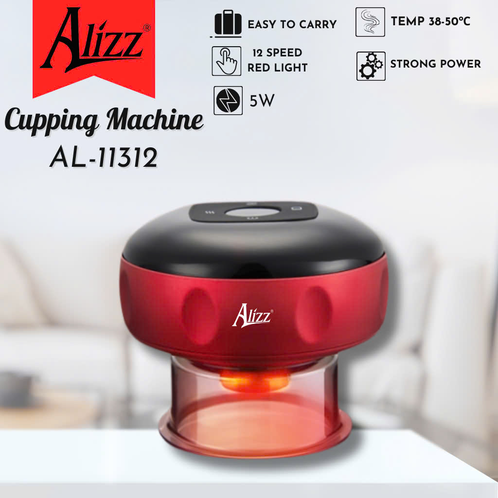 Máy Giác Hơi Cạo Gió Sạc Pin Alizz Al-11312 12 Chế Độ Tiện Lợi Dễ Sử Dụng