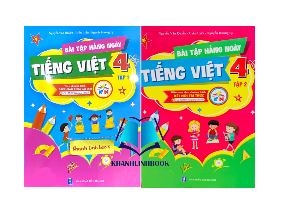 Sách - Combo Bài tập hằng ngày tiếng việt 4 - tập 1 + 2 ( kết nối )