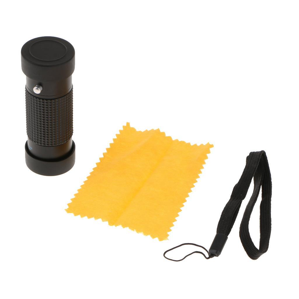 Mini 8x21 Extra Short Focus Optics Telescope Monocular Typoscope Black