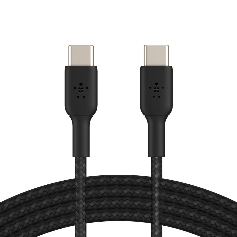 Cáp Sạc Nhanh Usb Type C - C Boostcharge Belkin 60W Vỏ Dù 1M - Hàng Chính Hãng - Đen
