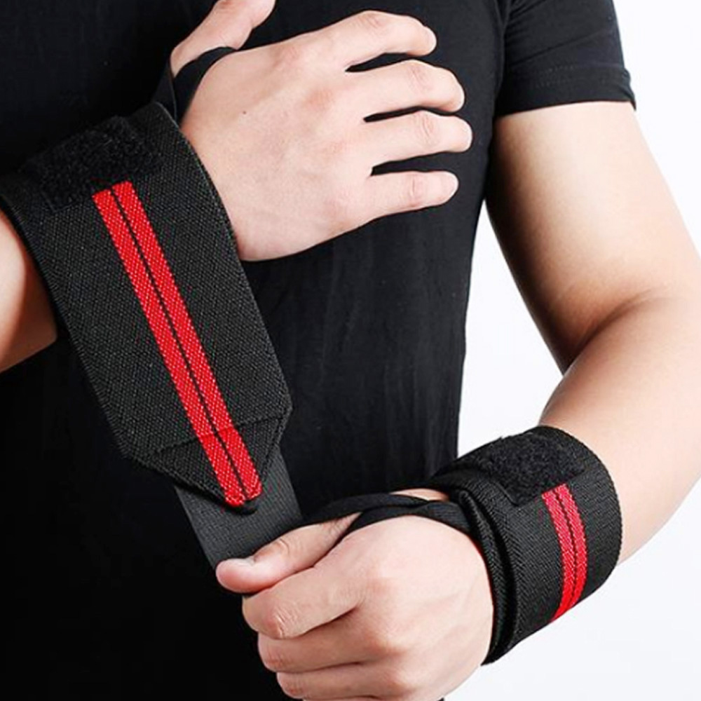 Đai quấn bảo vệ cổ tay tập Gym Aolikes mẫu 2 vạch co giãn cực tốt
