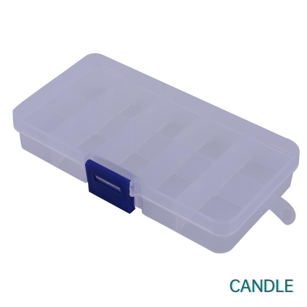 Hộp Đựng Mồi Câu Cá Bằng Nhựa Trong Suốt 10 Ngăn