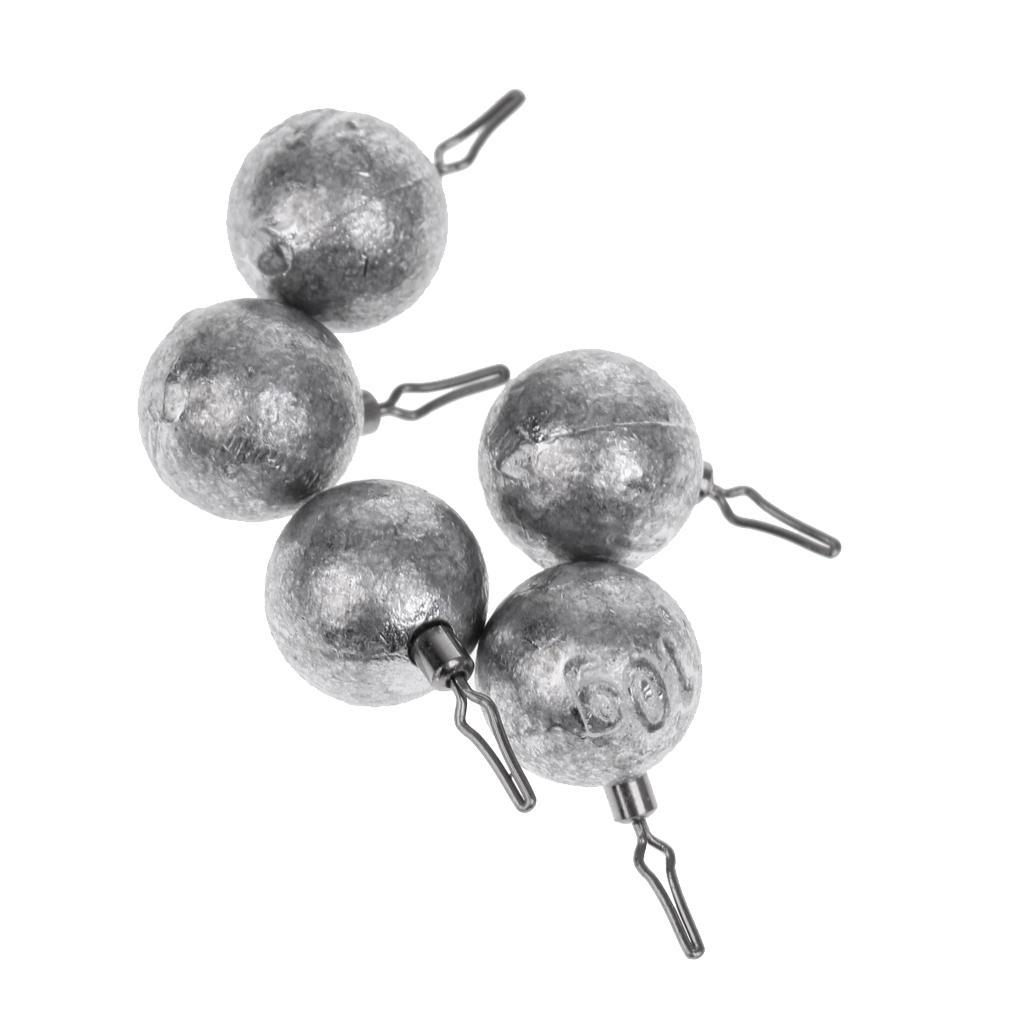 Lead Fishing Sinkers Lead Round Balls Weights Quick Insert Lead Sinker For Fishing Accessories