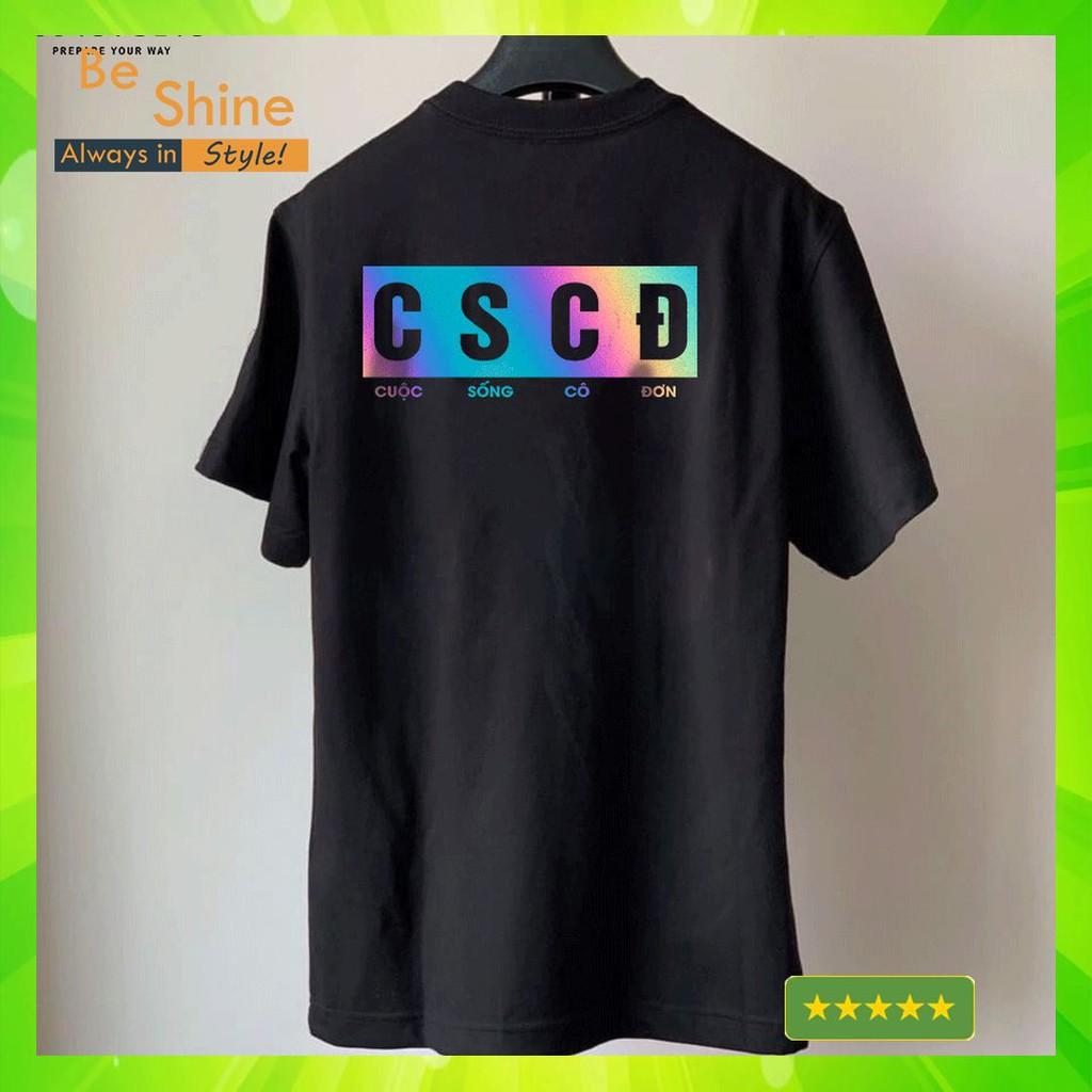 Áo Thun Không Cổ Phản Quang Cực Đẹp Cực Chất Áo Phông Unisex Form Rộng Phong Cách Hàn Quốc Áo Đôi Thời Trang