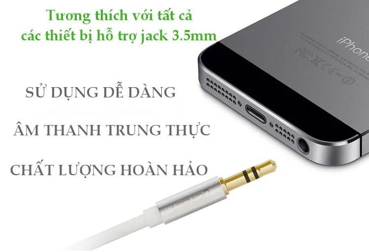 Ugreen UG10753AV119TK 2M màu Trắng Cáp âm thanh 2 đầu 3.5mm dương dây tròn TPE cao cấp - HÀNG CHÍNH HÃNG