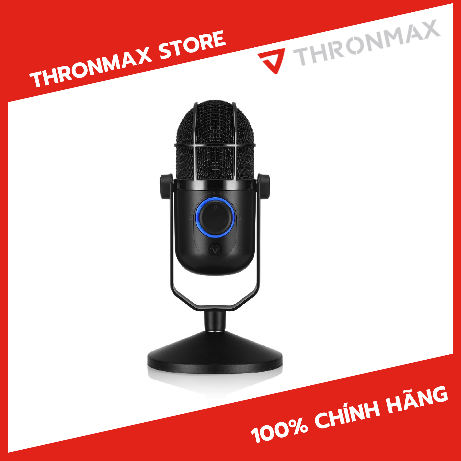 Microphone Thronmax Mdrill Dome M3 Jet Black 48kHz - Hàng Chính Hãng
