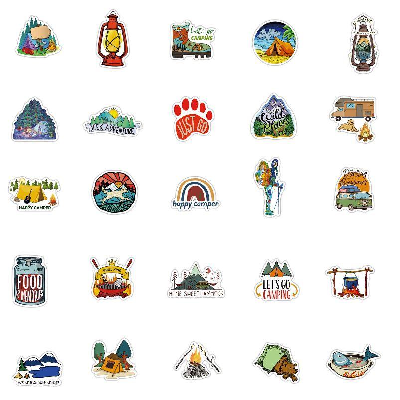 Sticker dán cao cấp Cắm Trại Ngoài Trời Cực COOL ms#205
