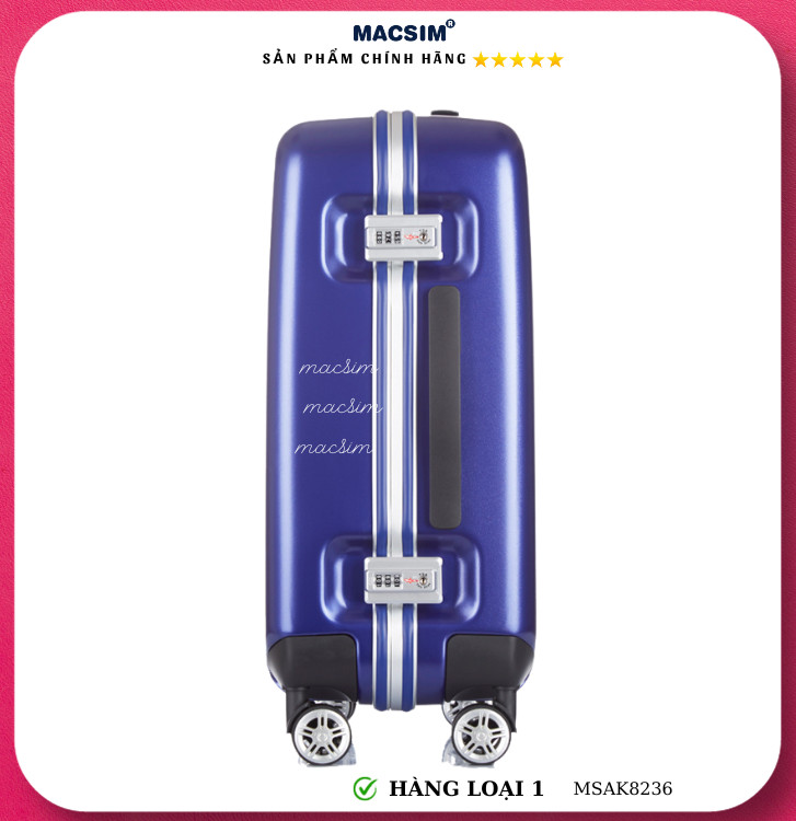 Vali cao cấp Macsim Aksen hàng loại 1 MSAK8236 màu xanh cỡ 28 inch