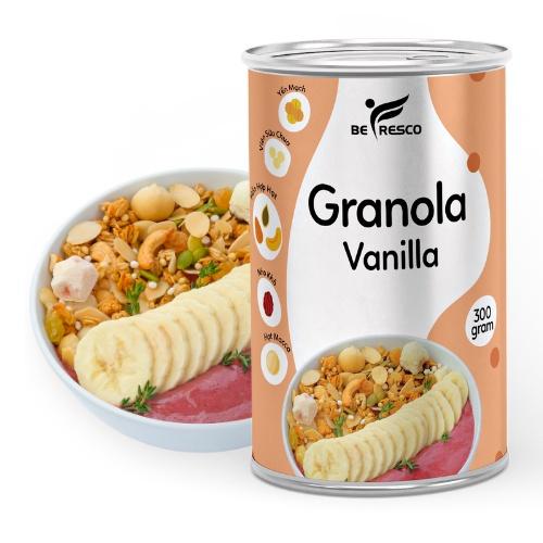 Ngũ Cốc Ăn Kiêng Granola Vanilla Mix Hạt, Trái Cây Sấy 300g Befresco