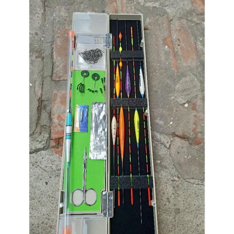 Sale to hot - Bộ hộp phao câu cá+ phụ kiện câu đài đầy đủ như hình - sale - xả hàng tồn