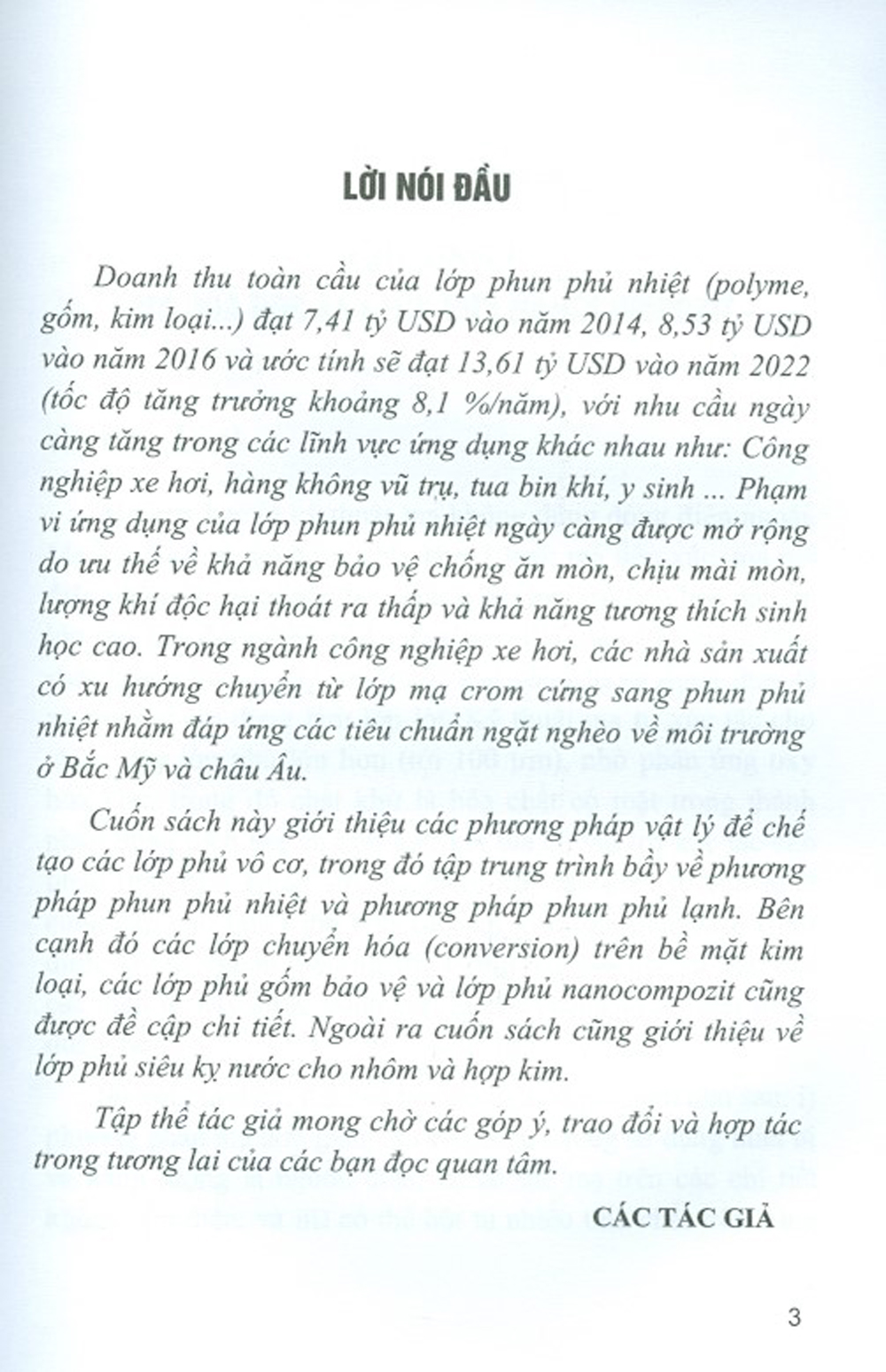 Lớp Phủ Vô Cơ Những Phát Triển Gần Đây Và Ứng Dụng