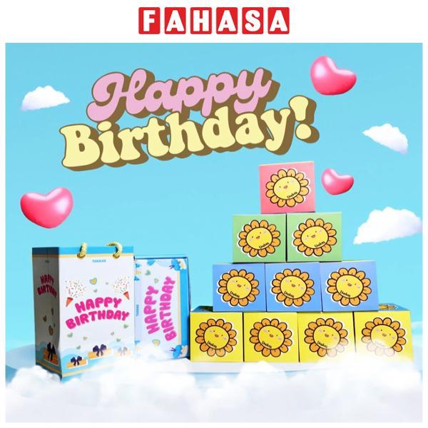 Hộp Quà Tự Bung Happy Birthday - Hoa Hướng Dương - The Kas