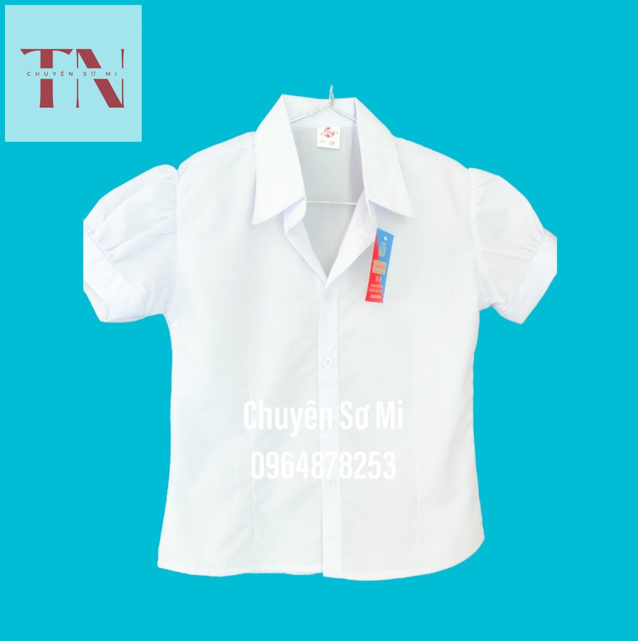 Áo sơ mi trắng, áo sơ mi, áo sơ mi nữ tay ngắn size 9-12