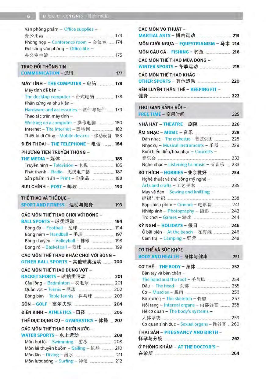 PONS GENERAL REFERENCE – TRILINGUAL VISUAL DICTIONARY Vietnamese–English–Chinese