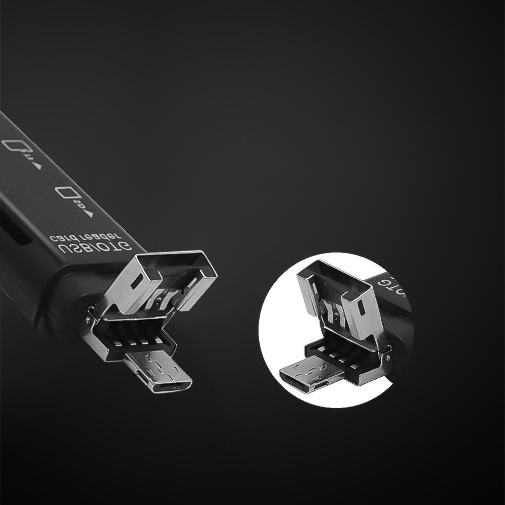 Đầu đọc thẻ OTG 5 trong 1 tốc độ cao USB 2.0 tiện dụng