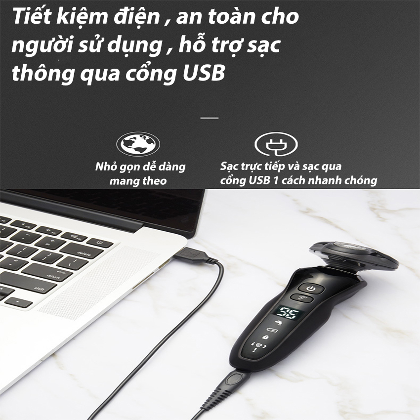 Máy cạo râu đa năng SeaSy SS13 4in1 thiết kế 3 lưỡi kép, máy cạo sát, êm cạo được cả khô và ướt, chống nước IPX 7 dành cho nam giới-Hàng Chính Hãng