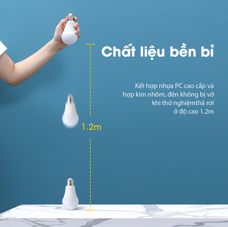 Bóng Đèn LED 16 Triệu Màu Thông Minh Acome AL01 Điều Chỉnh Độ Sáng Trải Nghiệm Mới Lạ Công Suất 9W/12W