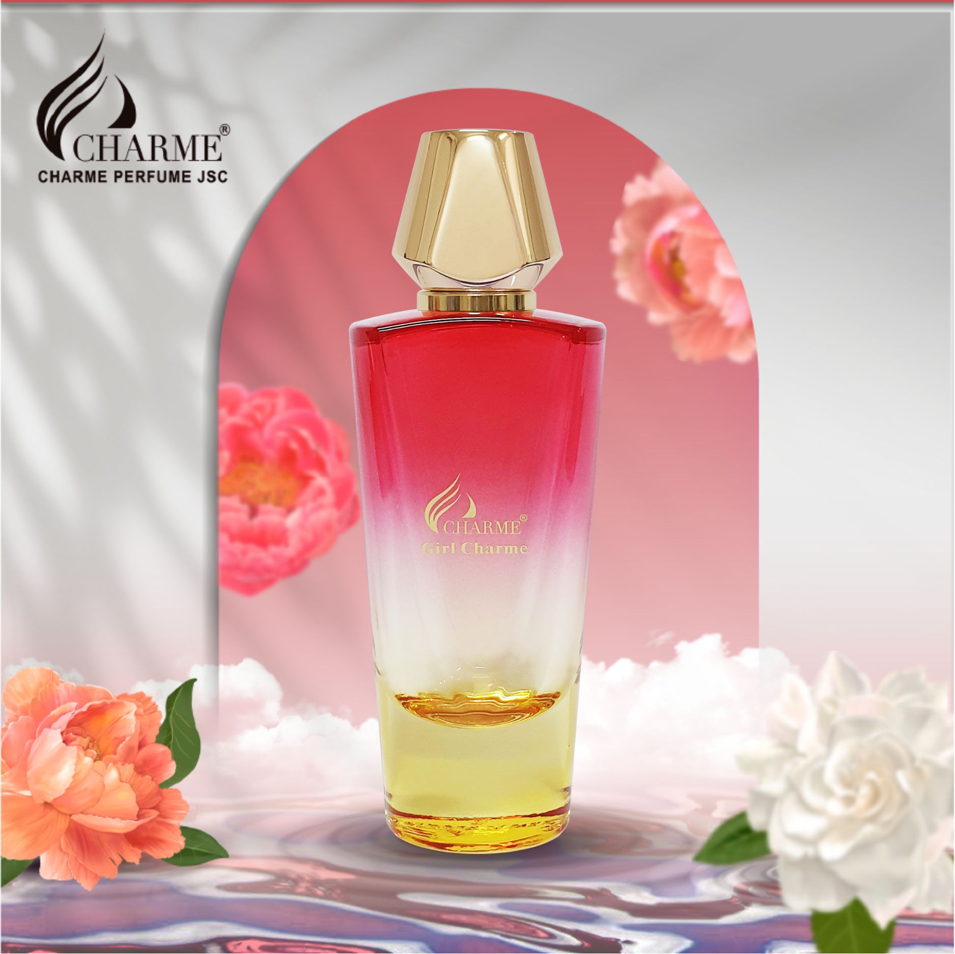 Nước hoa nữ lưu hương lâu, Charme Girl Charme, mùi hương gợi cảm, tinh tế, 75ml