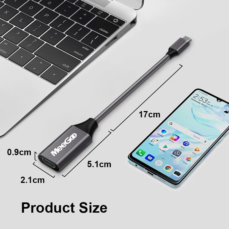 Bộ chuyển thunderbolt 3 usb type c ra hdmi 2.0 4k 60hz Hàng chính hãng - HUB CHUYỂN ĐỔI USB TYPE C
